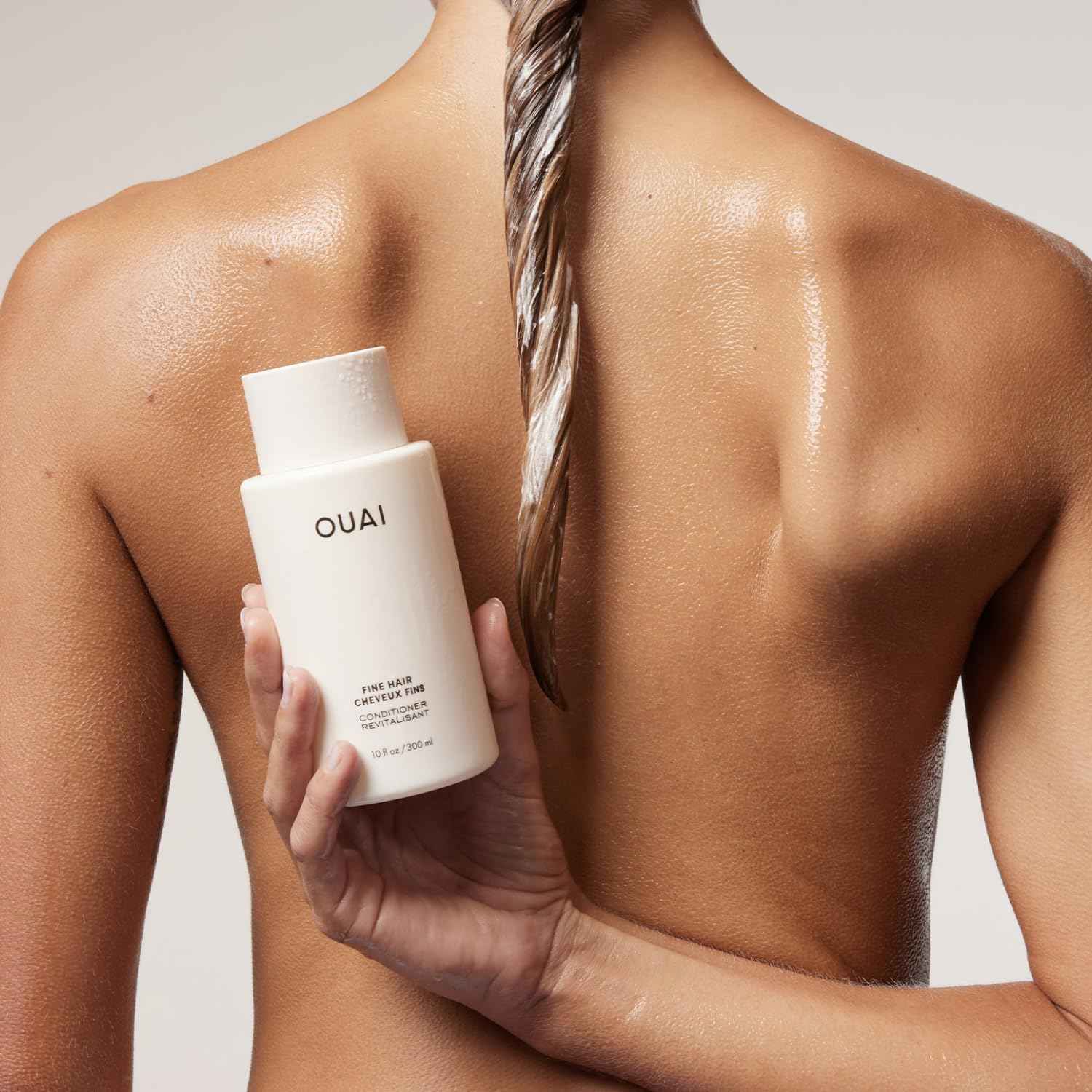 OUAI Fine Hair Conditioner - Volumizing Conditioner for Fine Hair Made with Keratin, Biotin and Chia Seed Oil - Adds Softness, Bounce and Volume - Free from Parabens, Sulfates, and Phthalates
