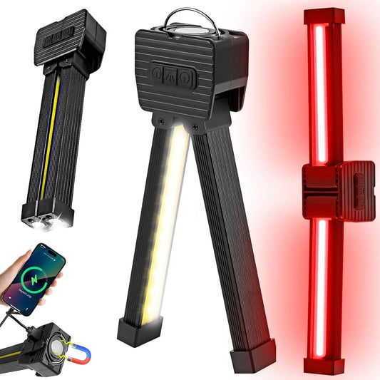 Gym_Lamp,_Portable_Gym_Lighting_for_Posing,_Magnetic_Work_Light_Rechargeable,_Gift_for_Men/Women,_180°_Rotate_Foldable_with_Hang_Hook_Camping_Lamp,_USB_Power_Bank_LED_Handheld_Flashlight-Black