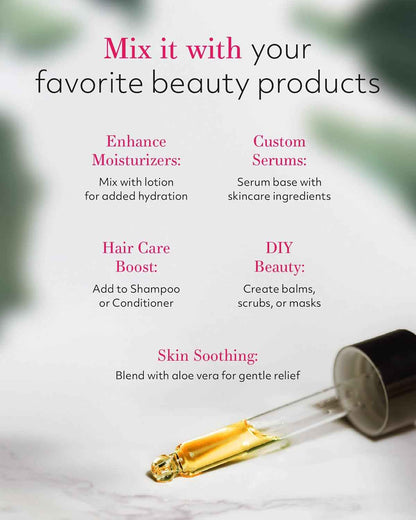 Leven Rose Jojoba Oil Organic, Pure Cold Pressed Carrier Oil, Natural Unrefined Moisturizer for Skin Hair and Nails