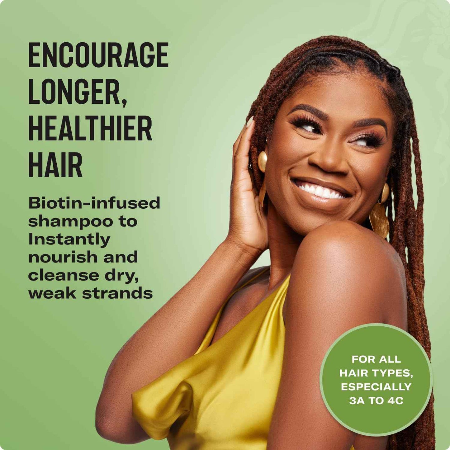 Mielle Organics Rosemary Mint Hair Strengthening Biotin Shampoo - Moisturizing Hair Shampoo for Women and Men to Gently Cleanse, Repair & Protect Strands