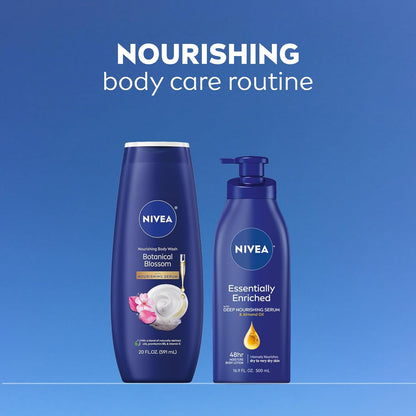NIVEA_Nourishing_Botanical_Blossom_Body_Wash_with_Nourishing_Serum,_Moisturizing_Body_Wash_for_Women,_Enriched_with_Provitamin_B5_and_Vitamin_E,_20_Fl_Oz_Bottle