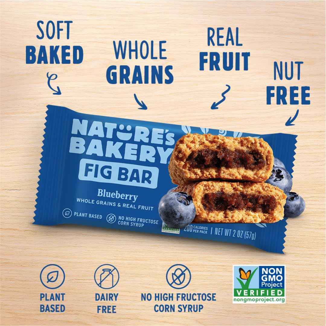 Nature’s Bakery Fig Bars Variety Pack, 28 Count (4 Bars per Pack, 7 Flavors: Strawberry, Blueberry, Raspberry, Apple Cinnamon, Original Fig, Peach Apricot & Double Chocolate Brownie) | Whole Grain, Vegan Snacks