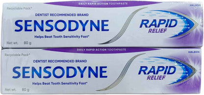 Sensodyne Sensitive Toothpaste Rapid Relief - 80 gm Pack of 2