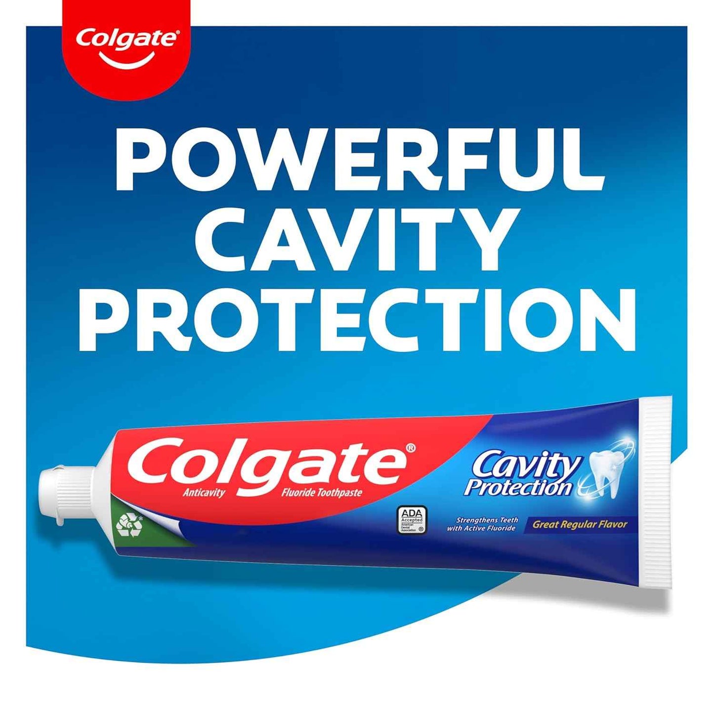 Colgate Cavity Protection Toothpaste with Fluoride, Minty Great Regular Flavor, Anti Cavity Toothpaste