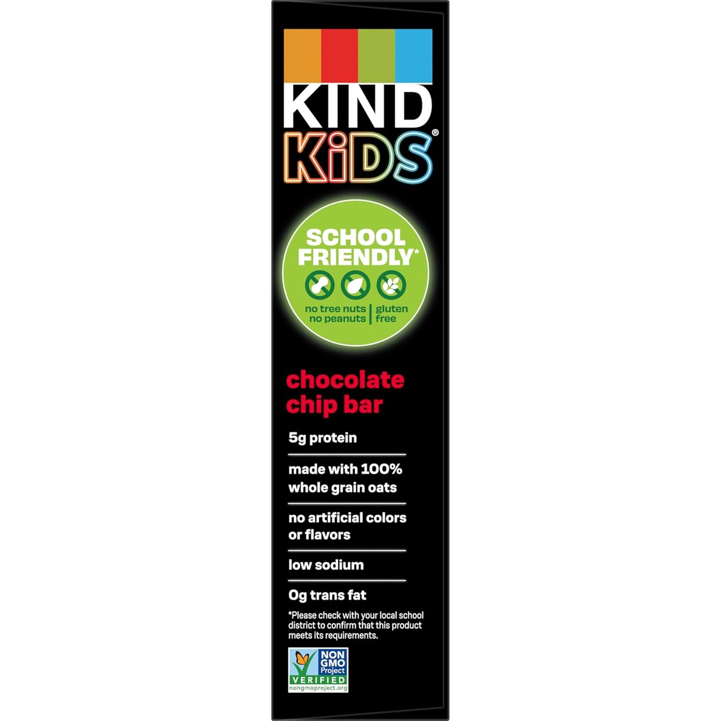 KIND_Kids_Snacks,_Chocolate_Chip_Bar,_Tree_Nut_and_Peanut_Free,_Gluten_Free,_Whole_Grains_and_Oats,_5g_Protein,_5_Count