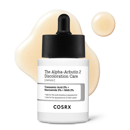 COSRX 2% Alpha Arbutin Discoloration Care Face Serum with Niacinamide, Glutathione & Tranexamic Acid, Dark Spot, Uneven Tone Care, Daily Korean Skin Care, Mothers Day Gifts for Woman, 1.7 fl oz