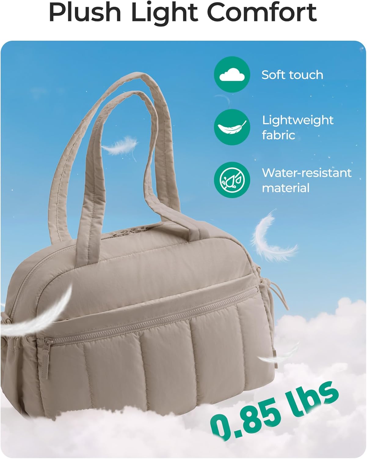 BAGSMART_Gym_Bag_for_Women,_Duffle_Bag_for_Travel_with_Wet_Pocket,_Lightweight_Carry_on_Weekender_Duffel,_Water_Resistant