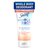 Secret Whole Body Deodorant Cream for Women, Aluminum Free Deodorant, 72 HR Odor Protection, 3.0 oz