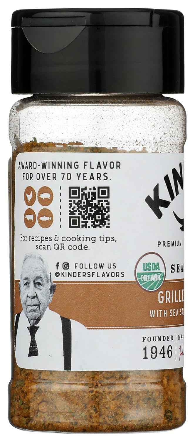 KINDERS Organic Grilled Chicken Seasoning, 3 OZ