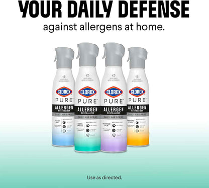 Clorox PURE Allergen Neutralizer Daily Air Spray, Clean Breeze, 8 Ounces