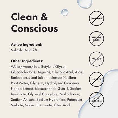 Hero Cosmetics Pore Release Blackhead Clearing Solution, Exfoliating 2% Salicylic Acid Toner Featuring AHA, BHA, and PHA, Blackhead Remover Toner, 100 ml