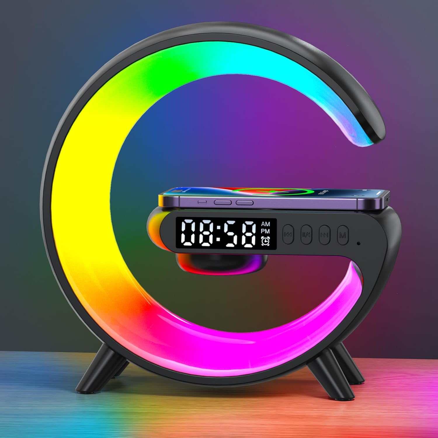 Smart_LED_Table_Lamp,_4-in-1_Wireless_Charger_Smart_Atmosphere_Lamp,_Night_Light,_Bluetooth_Speaker_&_Alarm_Clock_for_Bedroom,_Office,_and_Home_Decor_(Black)