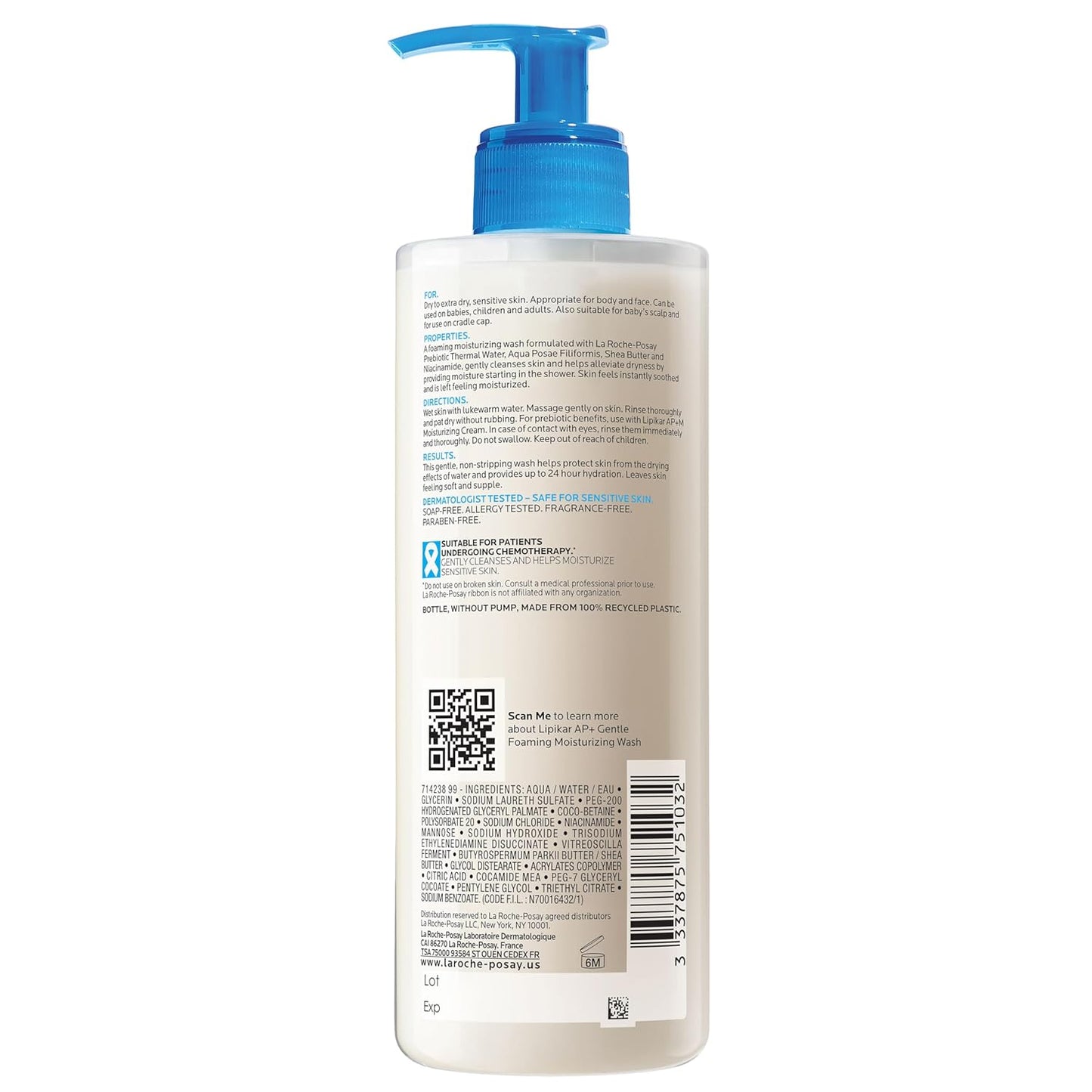 La_Roche-Posay_Lipikar_AP+_Gentle_Foaming_Moisturizing_Wash,_Shea_Butter_+_Niacinamide_+_Glycerin,_Moisturizing_Body_Wash_For_Dry_Skin,_National_Eczema_Association_Accepted,_Dermatologist_Tested​