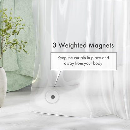 Amazer_Extra_Long_Shower_Curtain_Liner_72_x_84_Clear_Shower_Liner_Medium_Weight_PEVA_Waterproof_Inside_Shower_Curtains_for_Bathroom_with_3_Magnets_and_Rustproof_Grommets