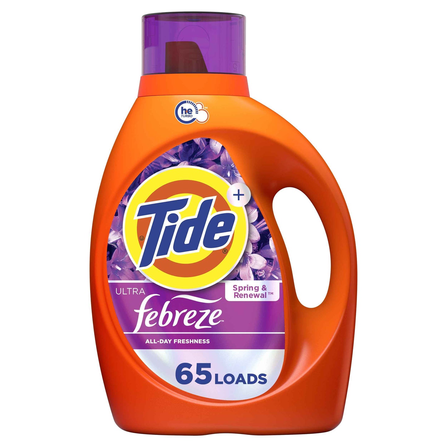 Tide Ultra Febreze Liquid Laundry Detergent, Spring and Renewal scent, Laundry Detergent Liquid with All-Day Freshness