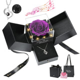 Emibele Preserved Rose Gifts for Women, Eternal Flower Rose Box with, Romantic I Love You Gifts for Her Women Wife Mom Grandma on Valentines Mothers Day Birthday Anniversary