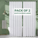 White - 72"W x 84"L (Pack of 2)