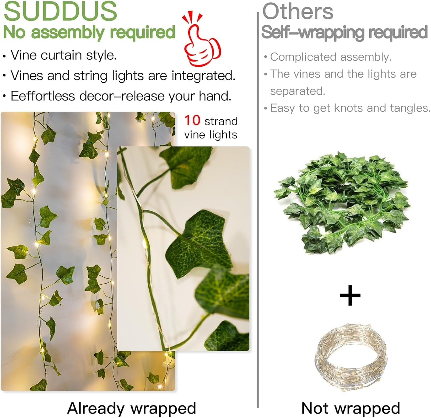 suddus_Vines_with_Light_for_Bedroom,_200_LED_Fairy_Lights_with_Vines,_Ivy_Curtain_Lights_for_Dorm,_Wedding,_Party,_Wall,_Indoor,_Outdoor_Decor,_6.5ft_x_6.5ft