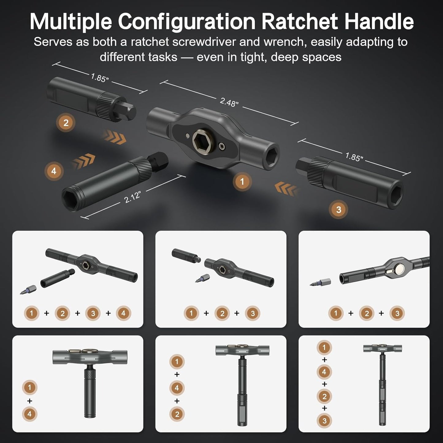 42_in_1_Magnetic_Screwdriver_Set,_DIY_Ratchet_Screwdriver_Set,_Multi_Bit_Magnetic_Drive_Set_with_Detachable_Ratchet_Handle,_Portable_Compact_Repair_Tool_Kit_for_Furniture_Computer_Bicycle_Gray