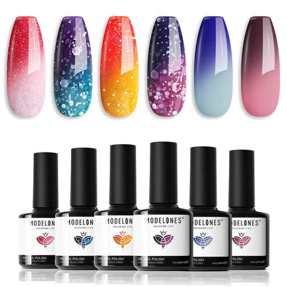 modelones Cat Eye Magnet Set, Heart French Cateye Gel Polish Nail Tools Kit Dual-Head 3 IN One Magnets Pen Heart Round Square Flower Glassy Moon Multi Effect Nail Art Designs Home DIY Salon Use