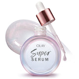 Olay Super Serum - Glow Serum for Face - Activated Niacinamide, Vitamin C & E, Collagen Peptide, AHA - 5-in-1 Benefits - Brightens, Hydrates, Smooths, Firms, Evens Tone, Proactive Anti-Aging