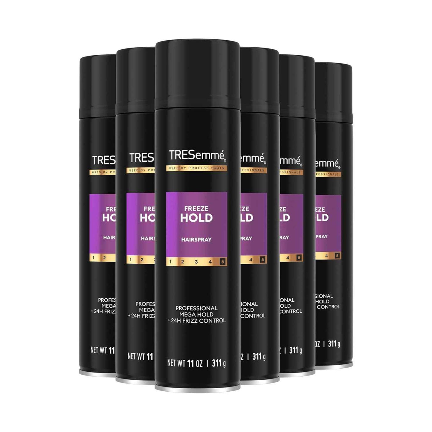 TRESemmé Hairspray Pack of 6 Freeze Hold for 24-Hour Frizz Control and All-Day Humidity Resistance 11 Fl Oz