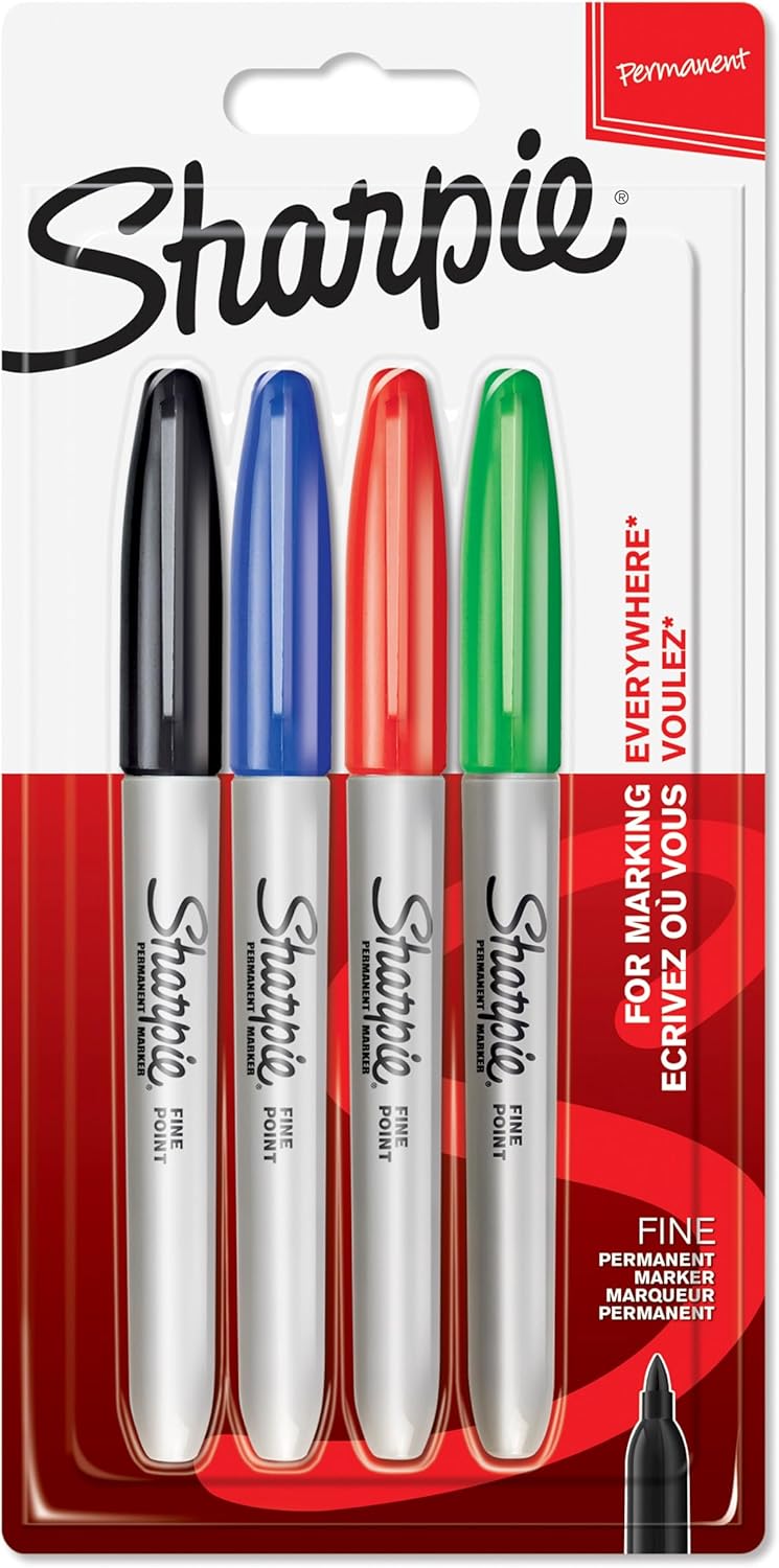 Sharpie_Permanent_Markers_|_Fine_Point_for_Bold_Details_|_BlackBlueRed_and_Green_Ink_Colours_|_4_Marker_Pens