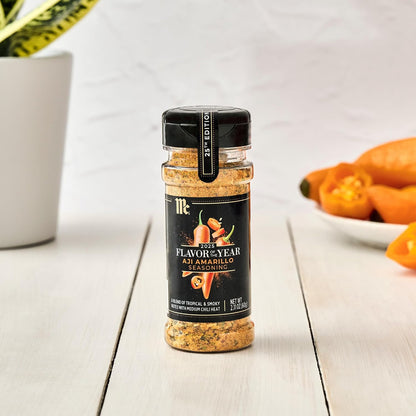 McCormick_Seasoning,_Aji_Amarillo,_2025_Flavor_of_the_Year,_Blend_of_Tropical_&_Smoky_Notes_with_Medium_Chile_Heat,_For_Seafood,_Fish,_Veggies,_Poultry,_Sauces,_Salsa,_and_More,_2.11_oz
