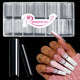 600PCS Clear 3XL C Curve Tips