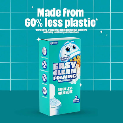Scrubbing Bubbles Easy Clean Foaming Toilet Bowl Cleaner, Easy Drop In Powder Pouches
