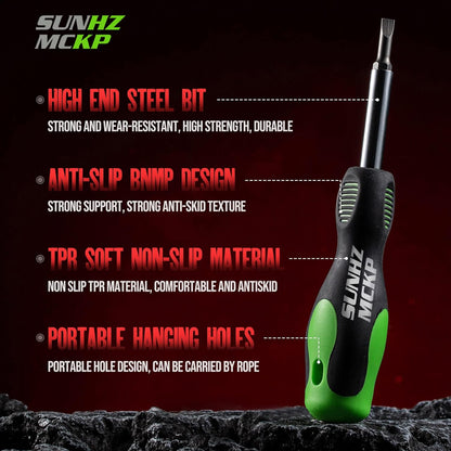 SUNHZMCKP_8_in_1_Screwdriver,_Portable_multi-purpose_screwdriver_set，High-Strength_Bits,_Phillips,_Slotted,_Torx，Suitable_for_outdoor_and_daily_repair_tools,Practical_hand_tools
