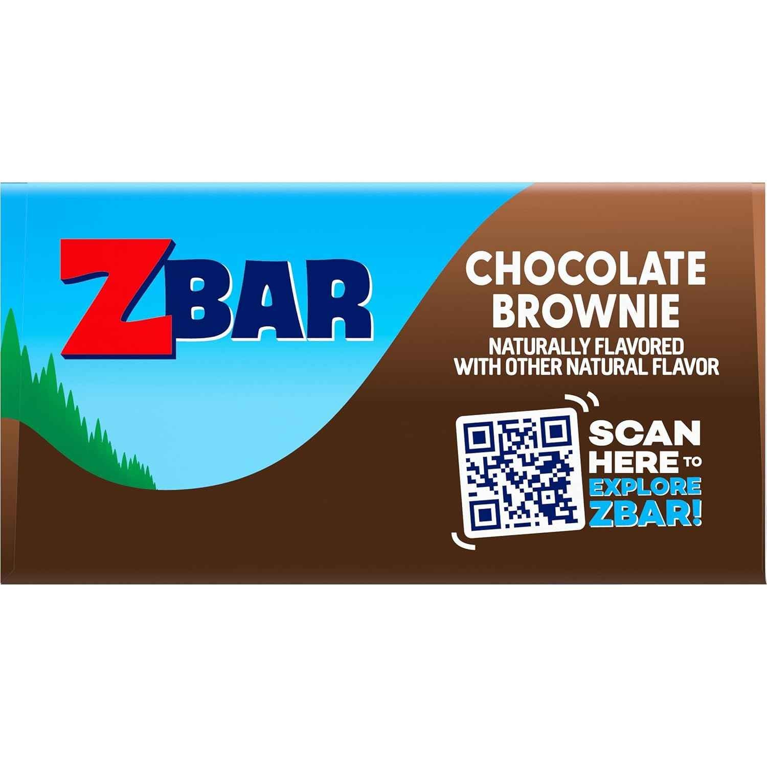 Zbar - Chocolate Brownie - Soft-Baked Energy Snack Bars - Non-GMO - 11g Whole Grains - USDA Organic Granola Bars (12 Pack)