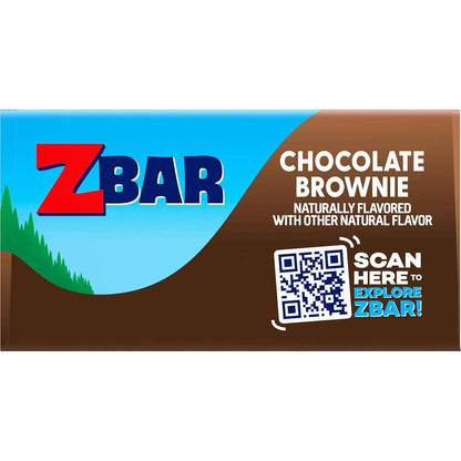 Zbar - Chocolate Brownie - Soft-Baked Energy Snack Bars - Non-GMO - 11g Whole Grains - USDA Organic Granola Bars (12 Pack)