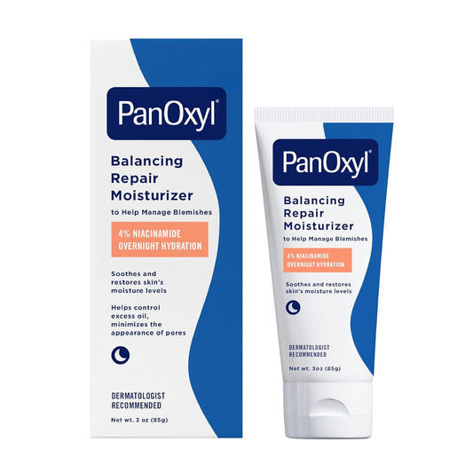 PanOxyl_PM_Balancing_Repair_Moisturizer_with_Niacinamide,_Ceramides_and_Cica,_Hydrating_Face_Moisturizer,_Acne_Prone_Skin_and_Dry_Skin,_Non-Comedogenic_Night_Face_Moisturizer,_3_oz