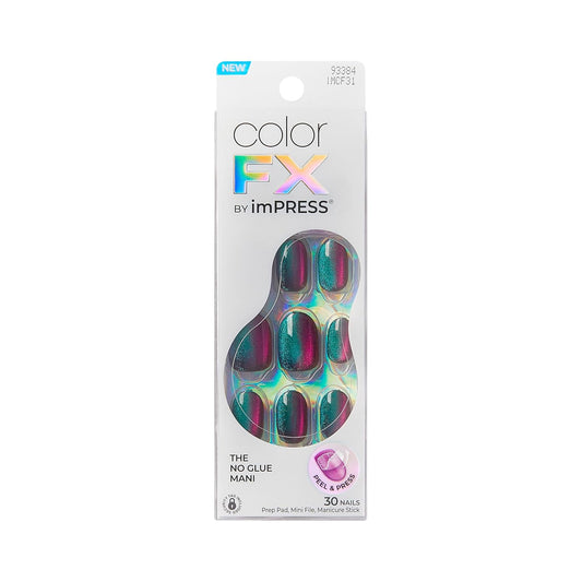 KISS_colorFX_by_imPRESS_Press_On_Nails_,_'Before_Hours',_Black,_Short_Size,_Oval_Shape,_Includes_30_Fake_Nails,_Prep_Pad,_Instructions_Sheet,_1_Manicure_Stick,_1_Mini_File