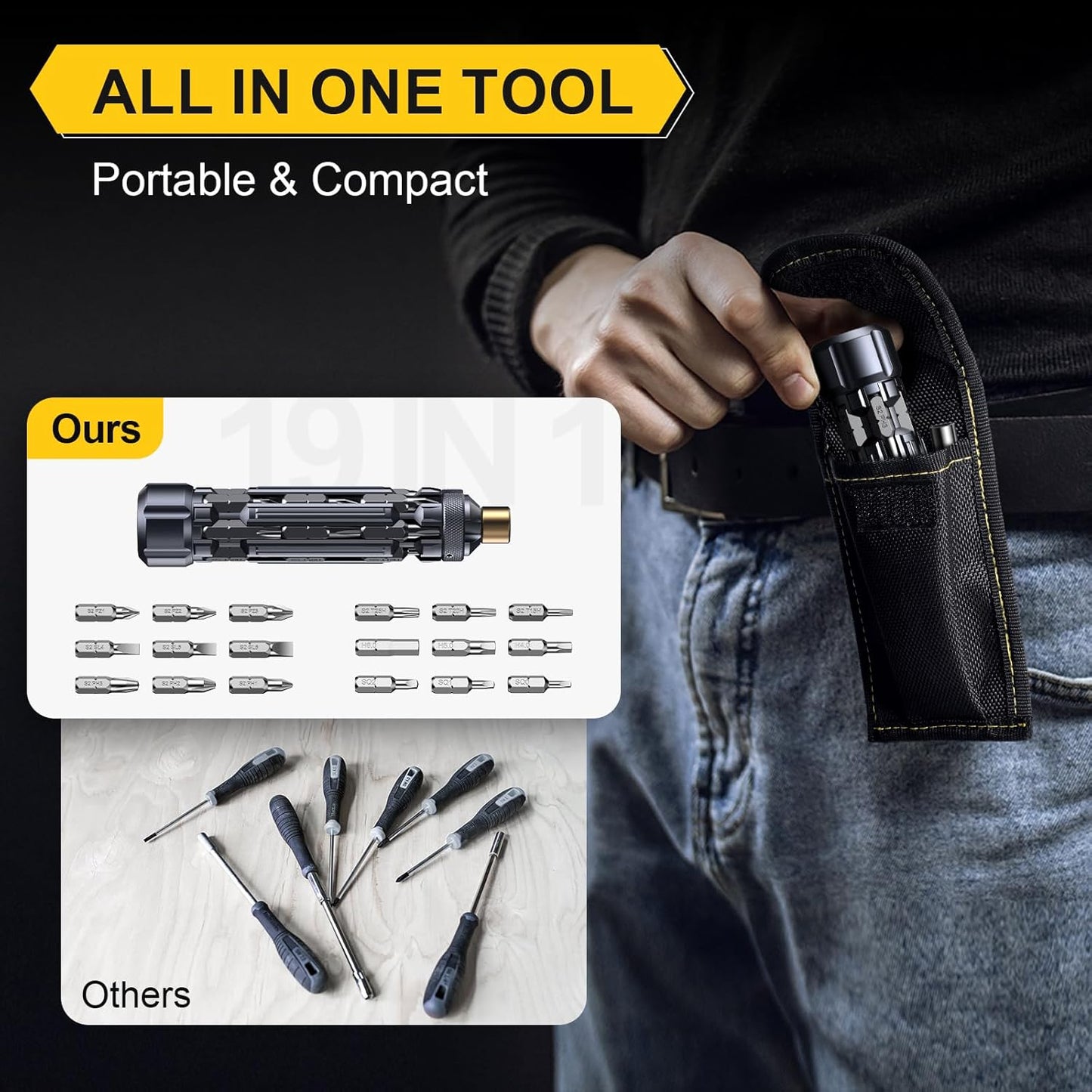 JOREST_19_in_1_Multi_Bit_Screwdriver_Set,_Christmas_Gifts_for_Men_Dad_Him,_Unique_Tools_Gifts_for_Mens_Birthday,_Mens_Stocking_Suffers,_EDC_Multitool_Screwdriver