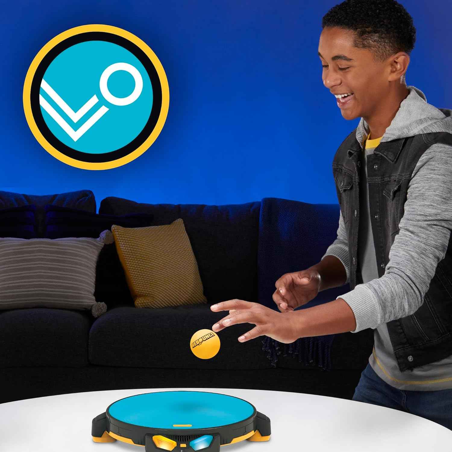 Rebounce Game | Indoor and Outdoor Electronic Action Game for Kids, Teens, and Adults | Ages 8+ | 2 to 6 Players | 10 Mins. | Family Travel Games