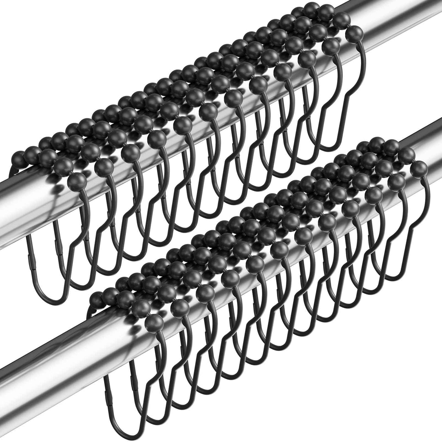 Amazer Shower Curtain Hooks, Decorative Shower Curtain Hooks, Shower Hooks for Shower Curtain Rust Proof Stainless Steel Shower Curtain Hooks