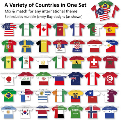 2026_World_Cup_Soccer_Jersey_Flag_Bunting_Banner_50_Pcs_International_Country_String_Flags_Garland_Merchandise_for_Sports_Themed_Parties_Olympic_Celebrations_Decorations(Not_among_the_top_48_teams）