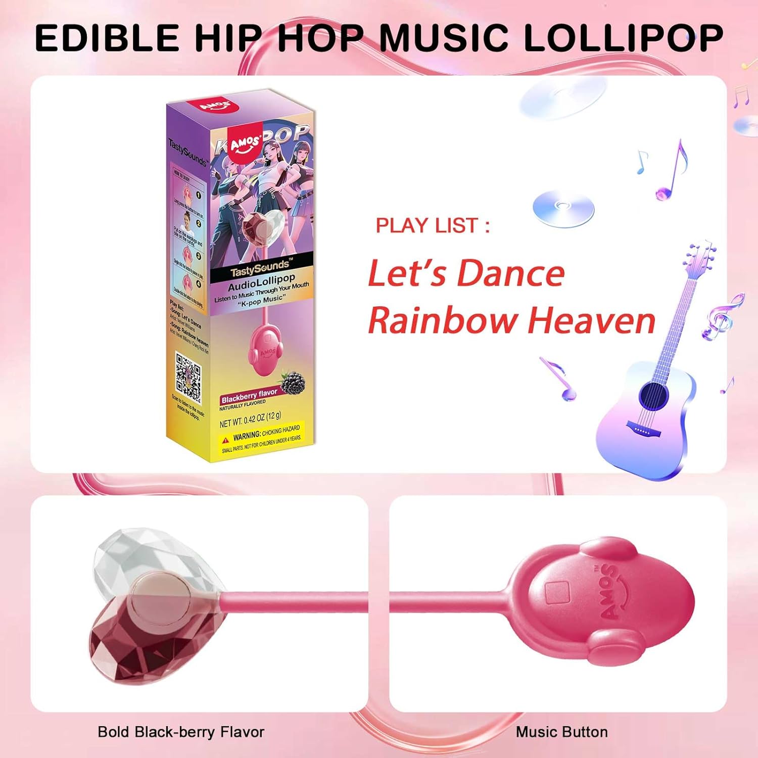 Amos_Music_Lollipop_Candy,_Audio_Singing_Lollipop,_Individually_Wrapped_Natural_blackberry_Flavor_(1_Pack)