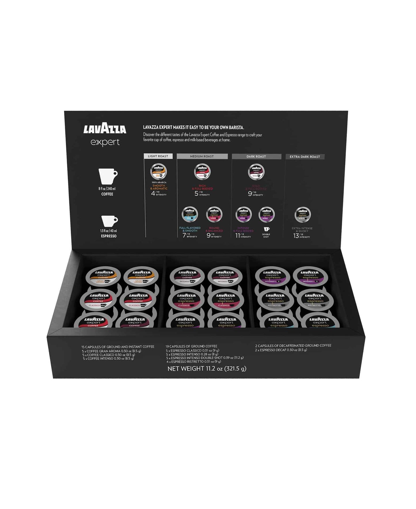 Lavazza Capsules, Medium Roast, 100% Arabica, Compatible with Own Classy Machines