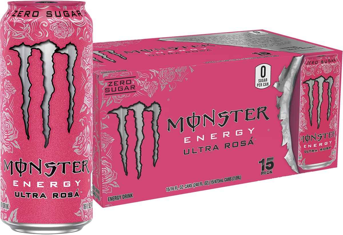 Monster Energy Ultra Variety Pack, PKZSD, Sugar Free Energy Drink, 16 Ounce | Pack of 15