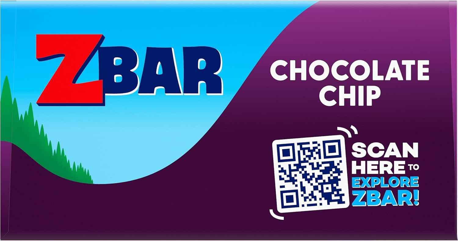 Zbar - Chocolate Chip - Soft-Baked Energy Snack Bars - Non-GMO - 12g Whole Grains - USDA Organic Granola Bars - Snacks for Kids (12 Pack)