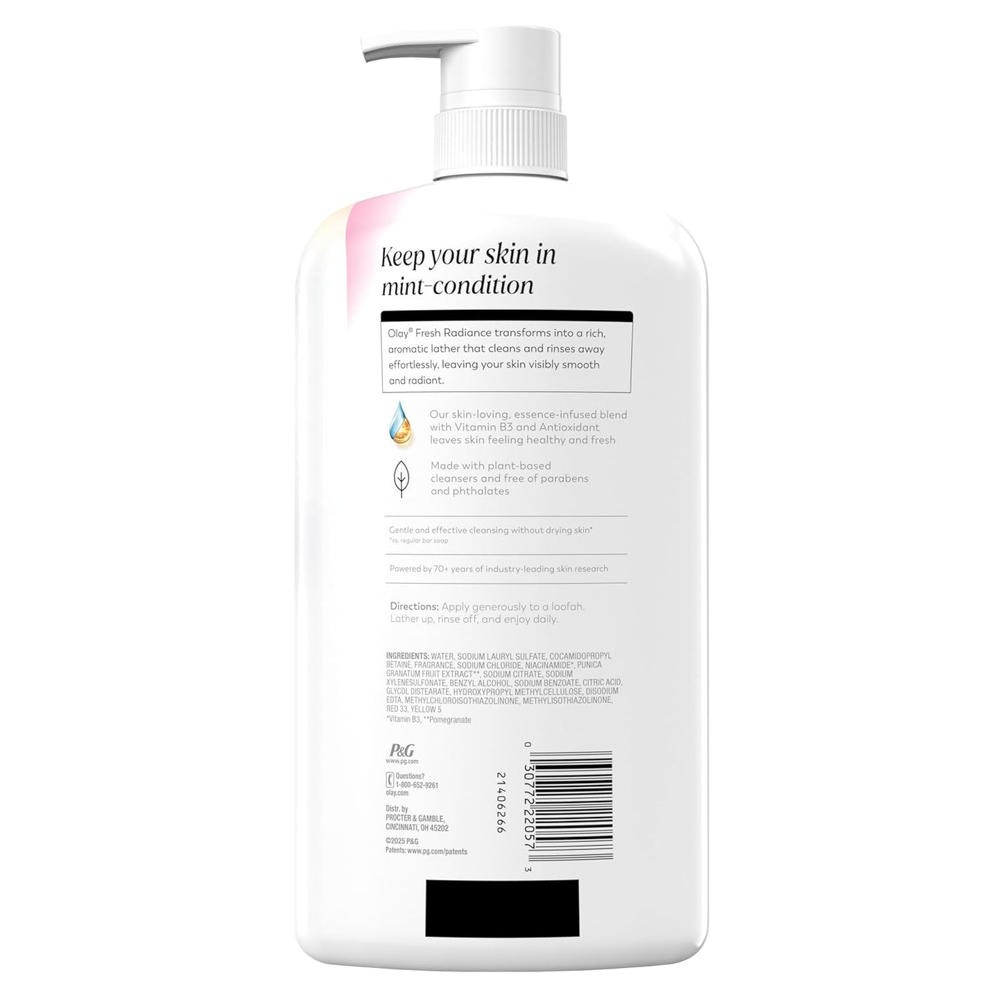 Olay_Body_Wash_for_Women,_Fresh_Radiance,_24/7_Skin-Loving_Freshness,_Visibly_Radiant,_Plant_Based_Cleansers,_Vitamin_B3_&_Antioxidant_Blend,_For_All_Skin_Types,_Strawberry_&_Mint_Scent,_29_fl_oz
