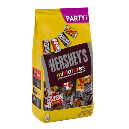 HERSHEY'S Miniatures Assorted Chocolate Candy Party Pack, 35.9 oz, Easter Basket Stuffers