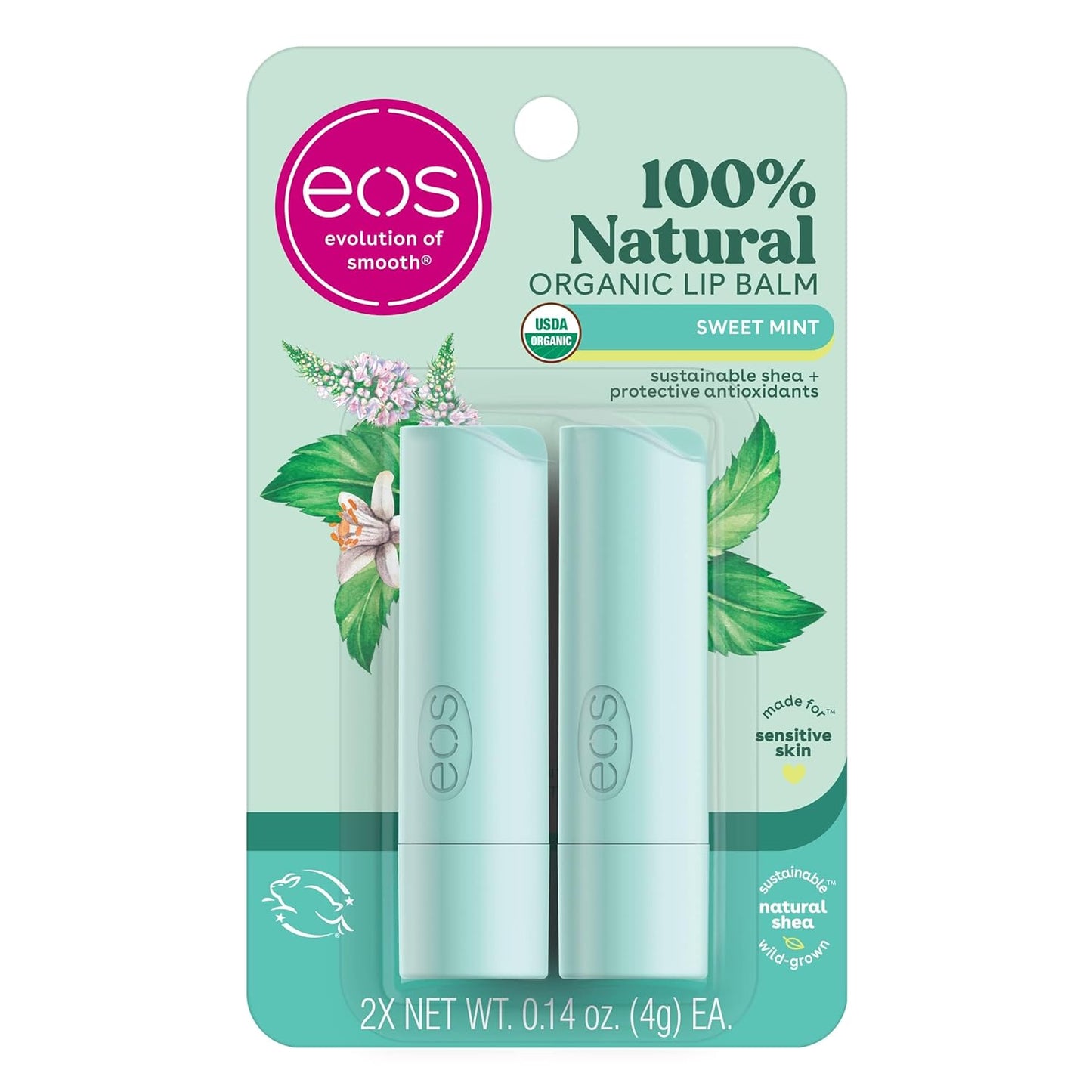 eos_100%_Natural_&_Organic_Lip_Balm_Sticks_-_Sweet_Mint,_All_Natural_Lip_Balm,_All-Day_Moisture,_Dermatologist_Recommended,_0.14_oz,_2-Pack