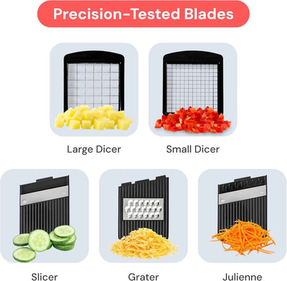 Fullstar XL Vegetable Chopper & Mandoline Slicer – Vegetable, Onion, Potato, Food, Veggie & Fruit Slicer, Dicer & Spiralizer with Pull-Out Catch Tray, Kitchen Gadgets & Gifts