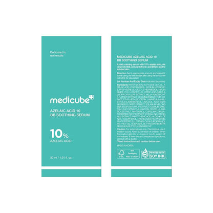 medicube Azelaic Acid 10 Soothing Serum | Clarifying Serum for Troubled & Oily-Prone Skin with B3+B5 | Stressed Skin Calming & Post-Blemish Tone Care | Korean Skincare 30ml, 1.01 fl oz