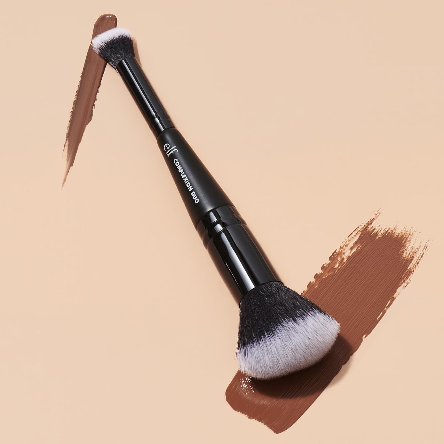 e.l.f._Complexion_Duo_Brush,_Makeup_Brush_For_Applying_Foundation_&_Concealer,_Creates_An_Airbrushed_Finish,_Made_With_Vegan,_Cruelty-Free_Bristles