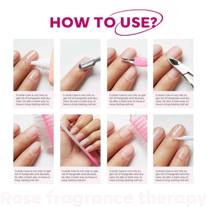 Modelones Cuticle Remover Kit - Cuticle Remover Cream & Cuticle Oil, Cuticle Care Kit w/Cuticle Trimmer Cuticle Pusher & Cuticle Nipper for DIY Nail Manicure, Removedor de Cuticula for Nail Care